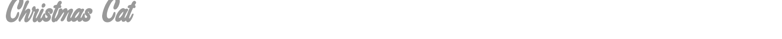 Christmas Cat font preview